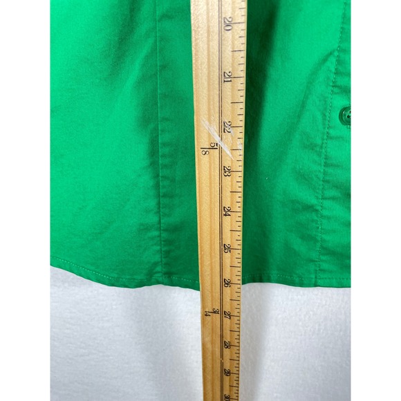 Worthington Green Button Down Top Stretch Long Sleeve Blouse Women's Size 18 - Picture 8 of 11